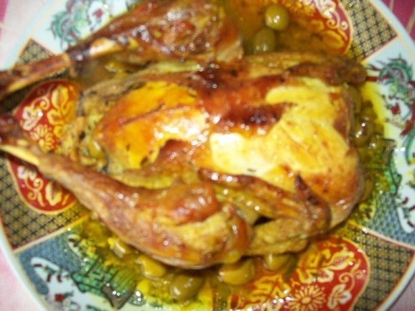 poulet mhamer à la sauce marocaine